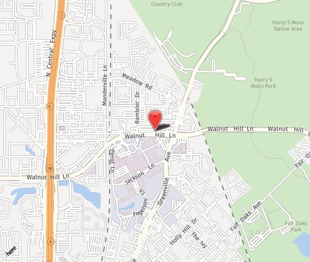 Location Map: 8345 Walnut Hill Lane Dallas, TX 75231