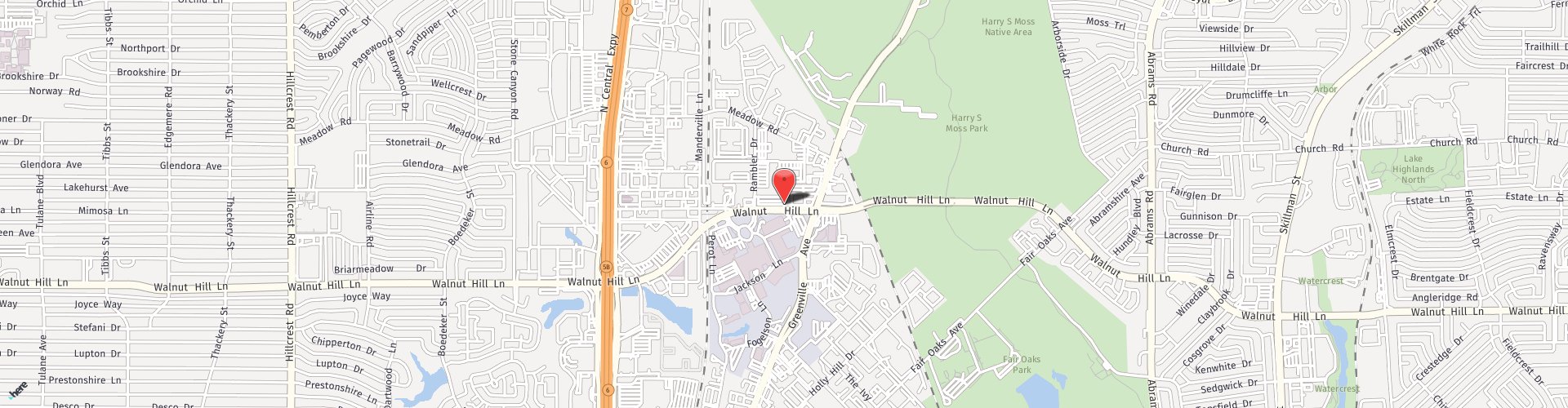 Location Map: 8345 Walnut Hill Lane Dallas, TX 75231